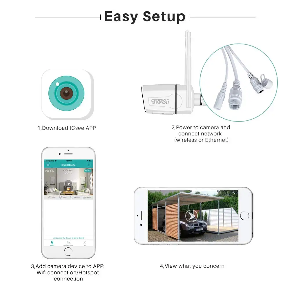 5MP/4MP/3MP/2MP 36pcs infared H.265+ ICsee 25fps 128G ONVIF IP66 наружная двухзвуковая Водонепроницаемая wifi беспроводная IP CCTV камера