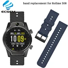 Сменный ремешок на запястье для умных часов Rollme S08, новинка 2020, силиконовый ремешок, водонепроницаемый ремешок, регулируемая текстура