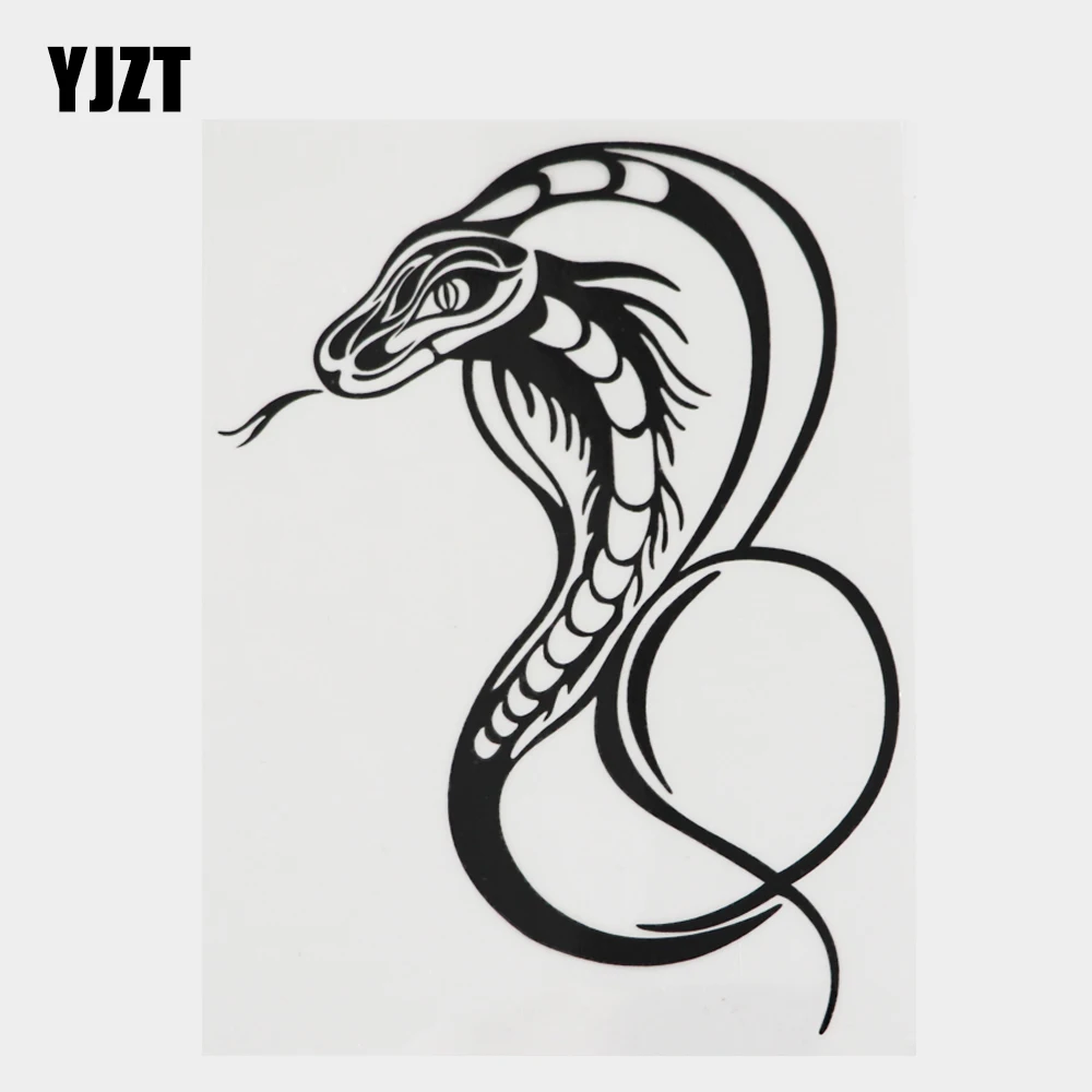 

YJZT 13,3 см × 17,7 см Виниловая наклейка на автомобиль с сочной морской змеей и морскими животными 18A-0581