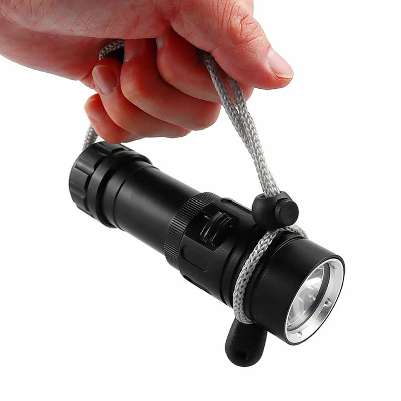 XML-L2 White / Yellow Light Dive LED Flashlight Fishing Lantern Waterproof Diving Torch Use 18650 OR 26650 Battery | Освещение