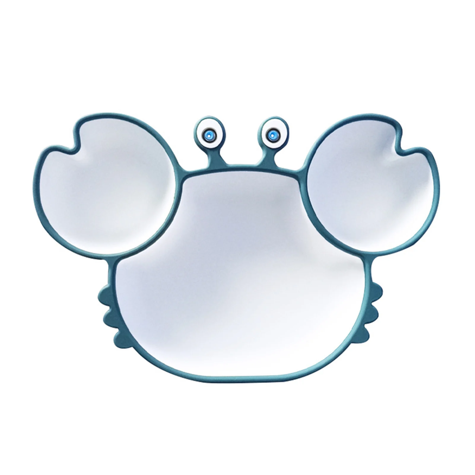 

Microwave Crab Shaped Training Dishwasher Safe Silicone Suction Plate Non Slip For Toddlers Divided Dish Bowl Cute Tableware