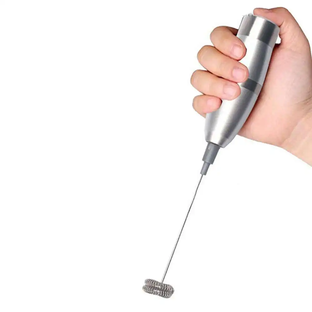 

Stainless Steel Electric Milk Frother Coffee Blender Foamer D3.5*H23cm