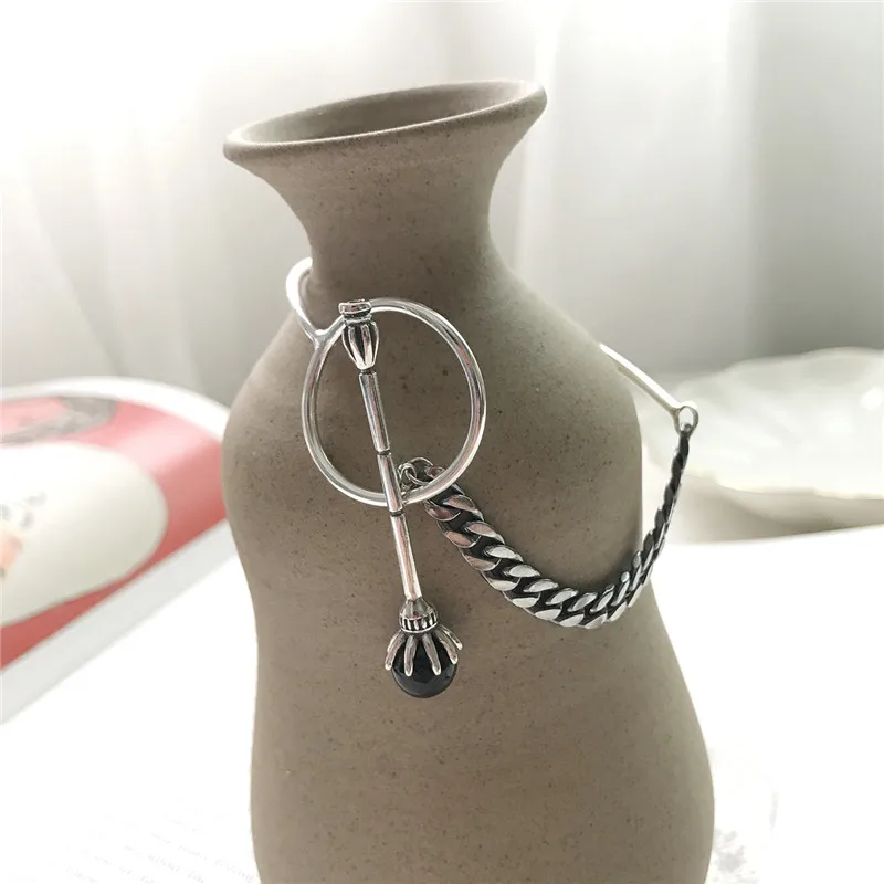 Женский плетеный браслет POFUNUO винтажные браслеты из стерлингового серебра 925