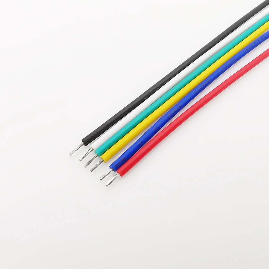 100Pcs 24AWG Breadboard Jumper Cable Wire Tin-Plated PCB Solder Flexible Two Ends PVC Electronic 5-20CM for Arduino - купить по