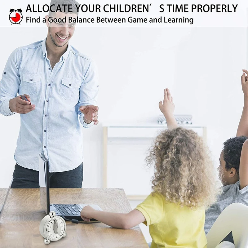 

2 Pieces Kitchen Timers Countdown Timer with Loud Alarm, Back Stand for Cooking, Classroom, Bathroom, Teachers, Kids