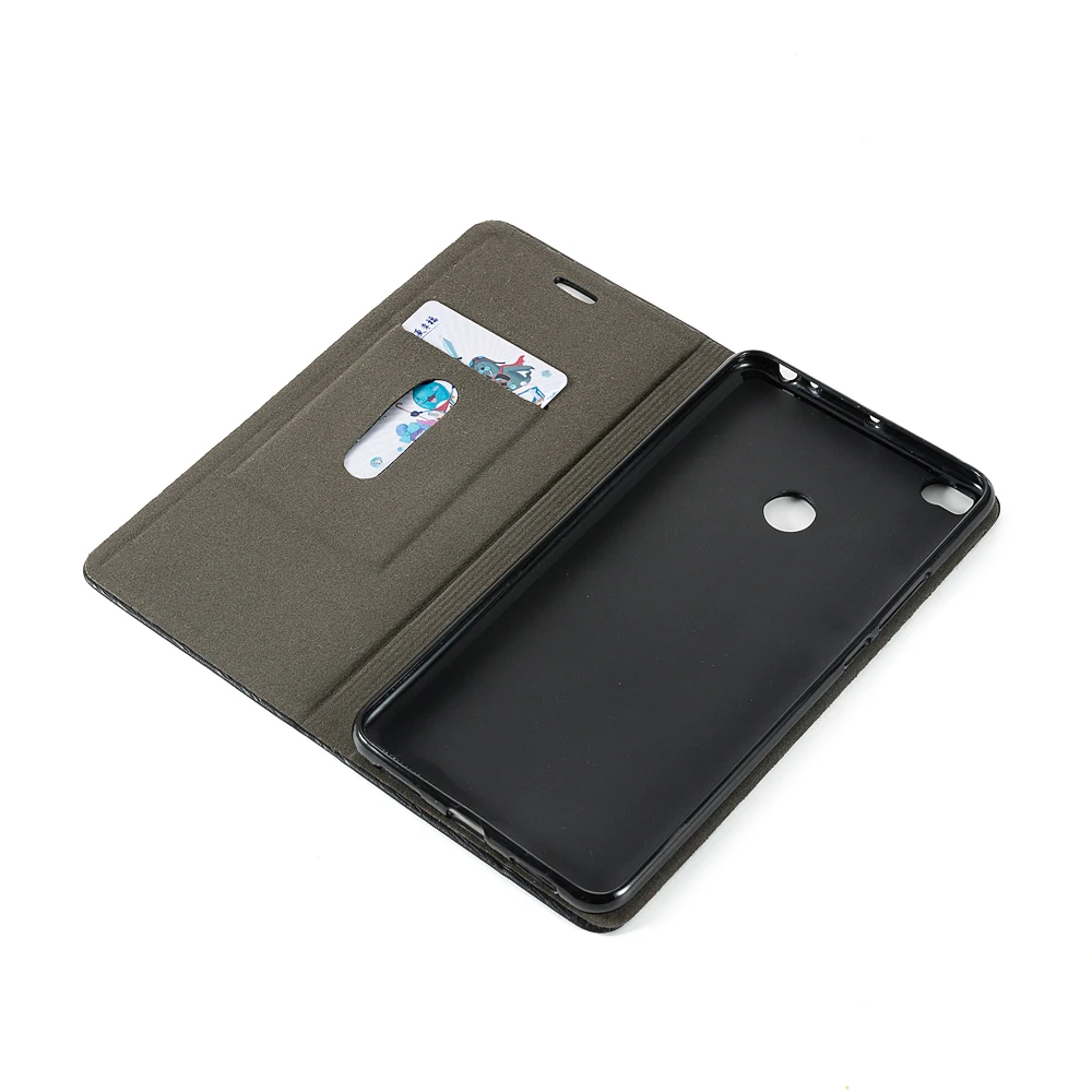Pu Leather Phone Bag Case For Xiaomi Mi Max 2 Flip Book Case For Xiaomi Mi Max Business Wallet Case Soft Tpu Silicone Back Cover