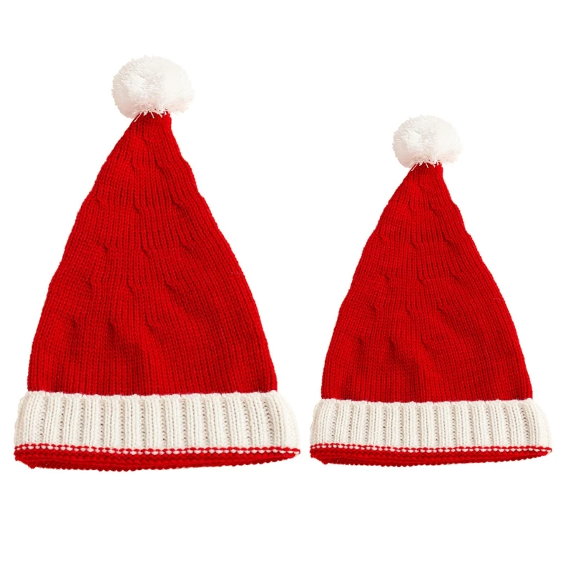 

Мягкая теплая вязаная крючком шапка для мамы и ребенка на Рождество для родителей и детей шапочка шляпа