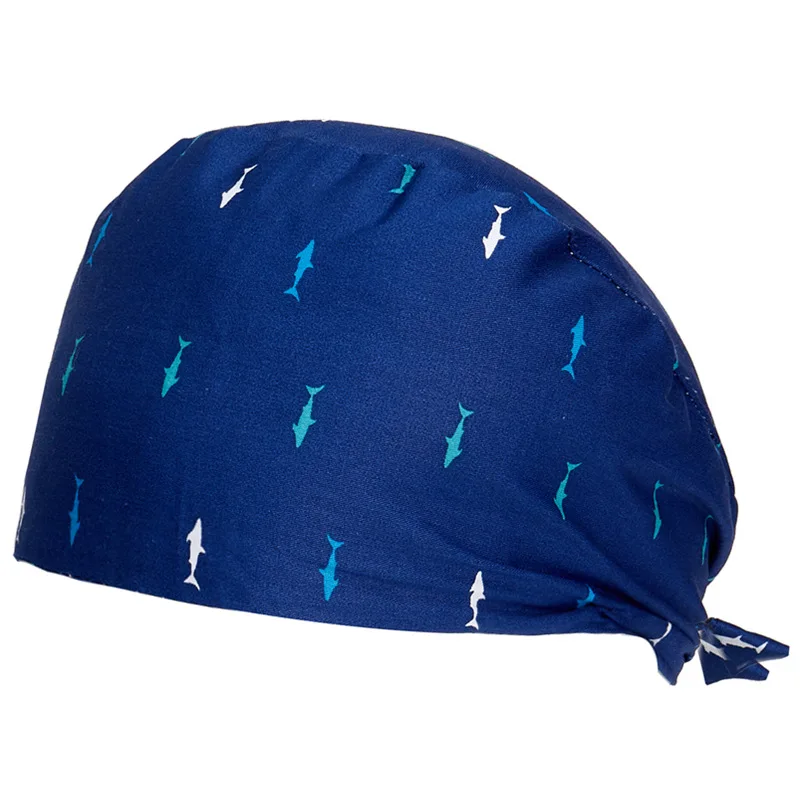 

2021 New Cartoon Animals Embroidery Pet Work Hats Dust Cap Nursing Cap Beauty Hats Salon Baotou Hat Pet Scrubs New gorras hombre