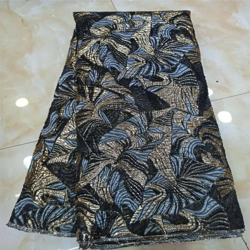 

African Jacquard Lace Fabric 2020 High Quality Lace French Mesh Fabric Latest Nigerian Swiss Lace Fabrics for Dress