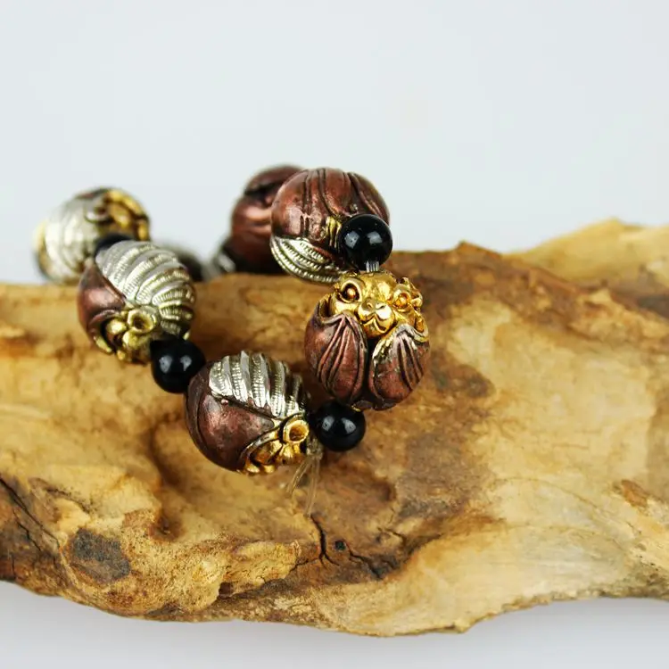 

LAOJUNLU Copper Enamel Bracelets Bat Bracelets Pure Copper Men And Women