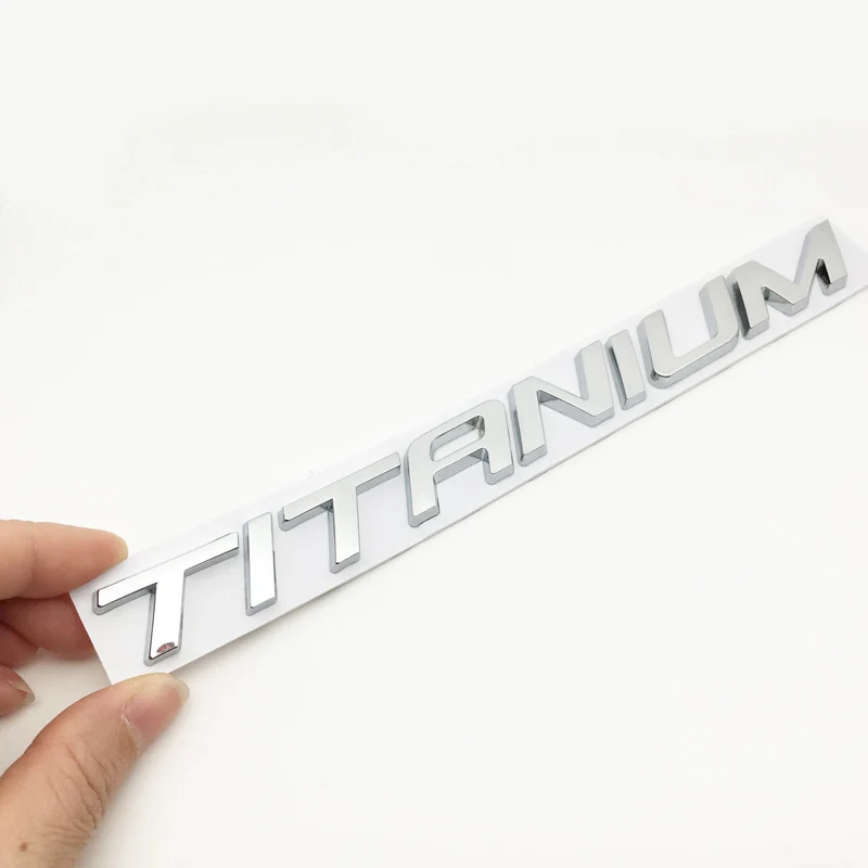 1 шт. металлическая титановая 3d наклейка с логотипом для бокового крыла