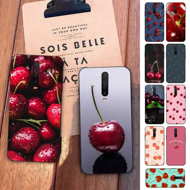 

Yinuoda Delicious Fruit Cherry Phone Case for Redmi 5 6 7 8 9 A 5plus K20 4X S2 GO 6 K30 pro