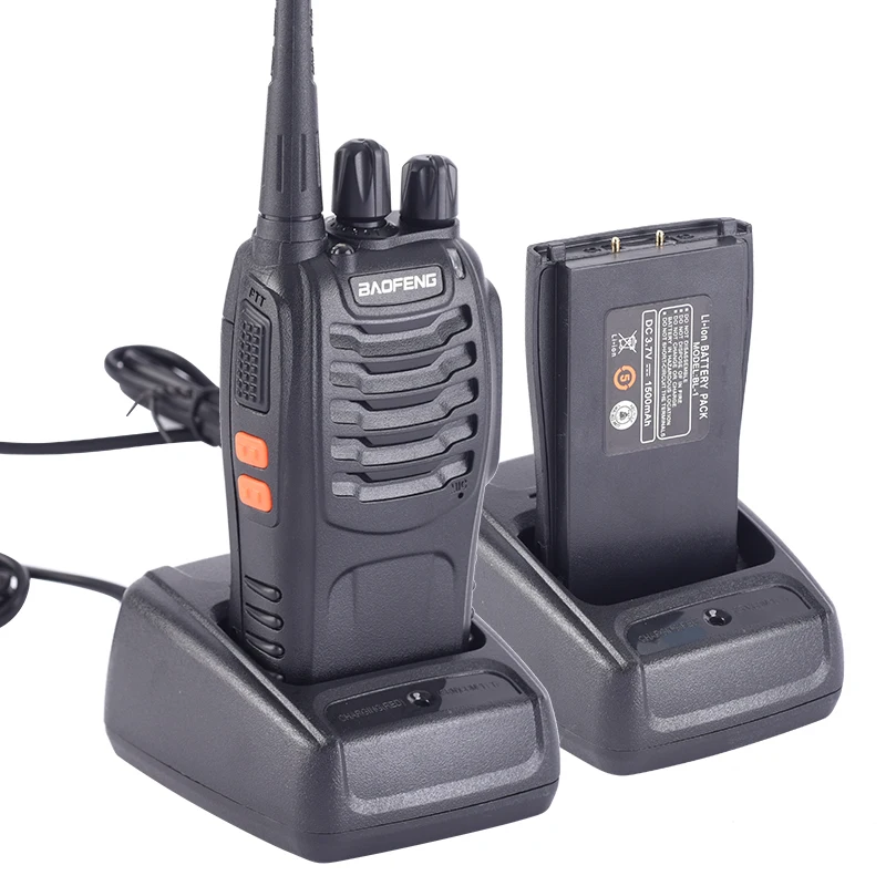 Baofeng 1 шт./2 шт. bf-888s иди и болтай Walkie Talkie “иди радиостанция UHF 400-470 МГц 16CH 888s CB радио BF