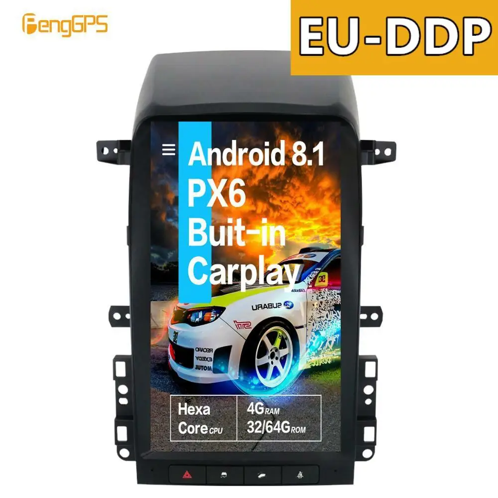 13 8 дюймов Tesla Android 1 PX6 4 + 64 ГБ Встроенная Автомагнитола для Chevrolet Captiva 2008 2012 GPS