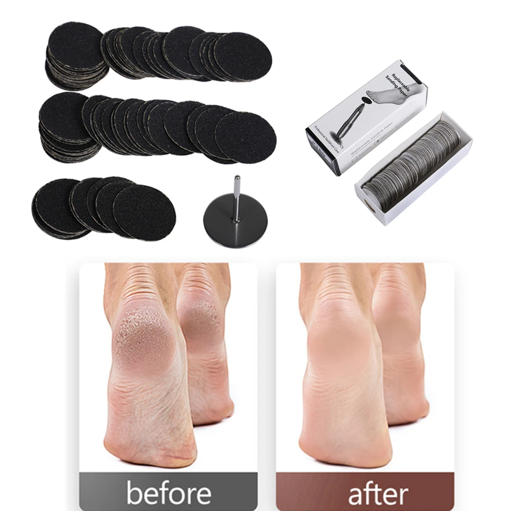 

100pcs Electric Callus Peel Remover Replace Foot Sanding File Hard Dead skin Polisher Exfoliating Grinding Pedicure Tool Smooth