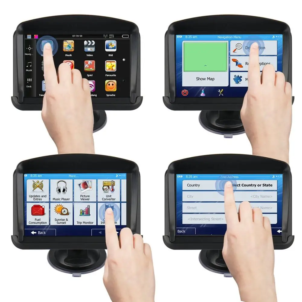 Gps навигация 5 дюймовый ЖК экран навигационное устройство спутниковый gps