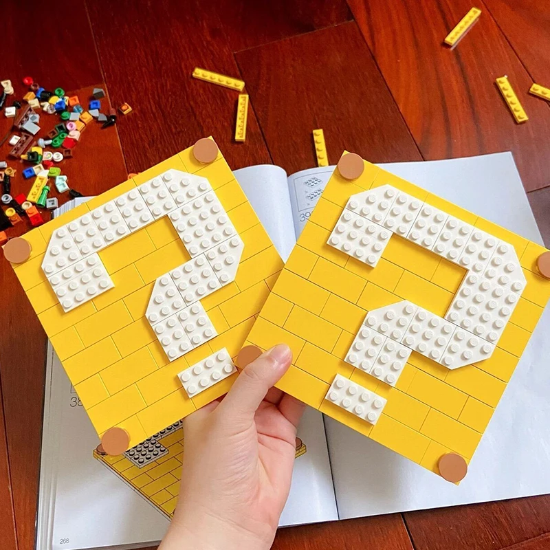 

Новая супермодель, 64 блока вопросов, Совместимость с ТВ-игрой 71395, строительные блоки, блоки, кирпичи, игрушки «сделай сам» для мальчиков, под...