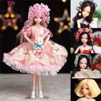 changable wigs bjd doll 30cm bjd dolls with beauty dress handmade make up diy toys fairyland full set bjd toy gift for girl