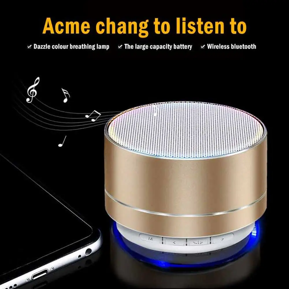 

2021 New Mini Speaker Rechargeable Portable Wireless Speaker Music Audio TF Stereo Sound Speaker For Outdoors/Home