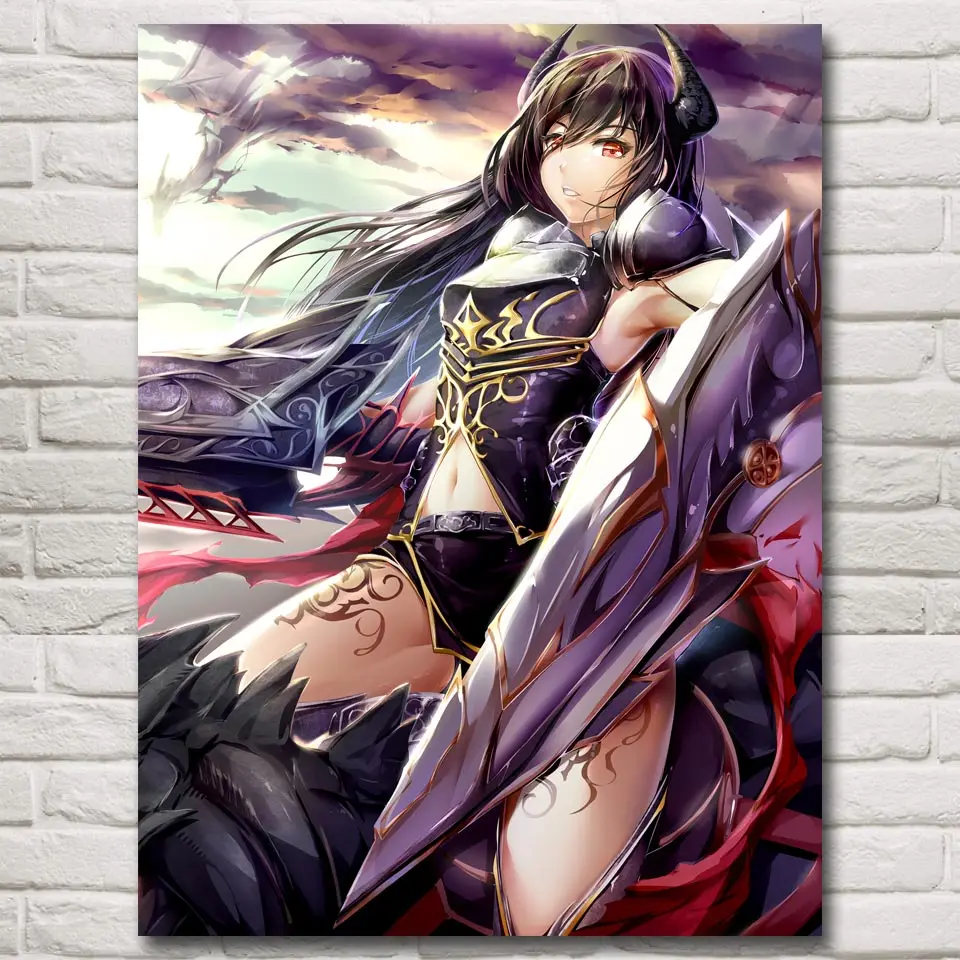 Shingeki No Bahamut Armor Аниме игра постеры и принты настенные украшения художественные