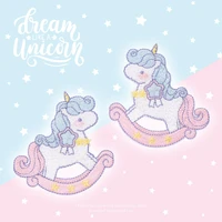 trojan unicorn embroidery cloth decoration cute wind clothes mobile phone decoration self adhesive patch stickers