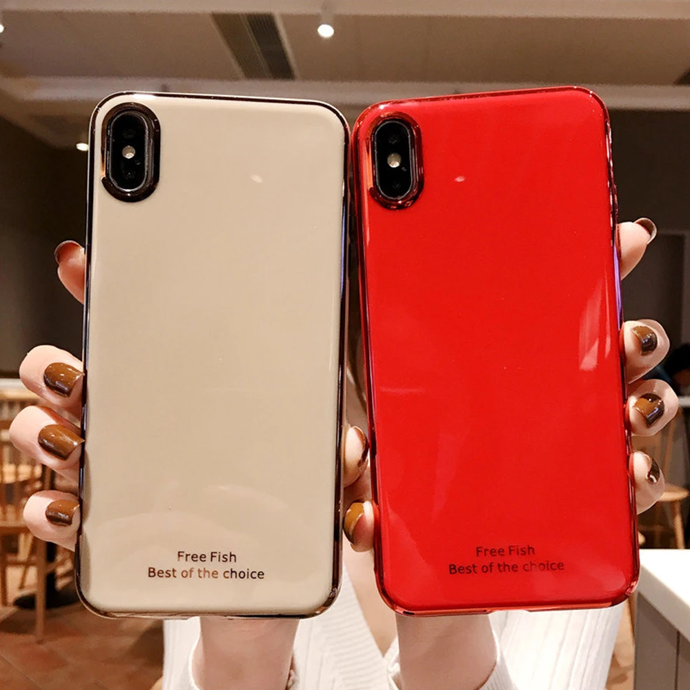 Роскошный чехол для телефона iPhone XS 11 Pro Max X XR 8 7 6S 6 Plus SE мягкий силиконовый 6D Curve Apple i