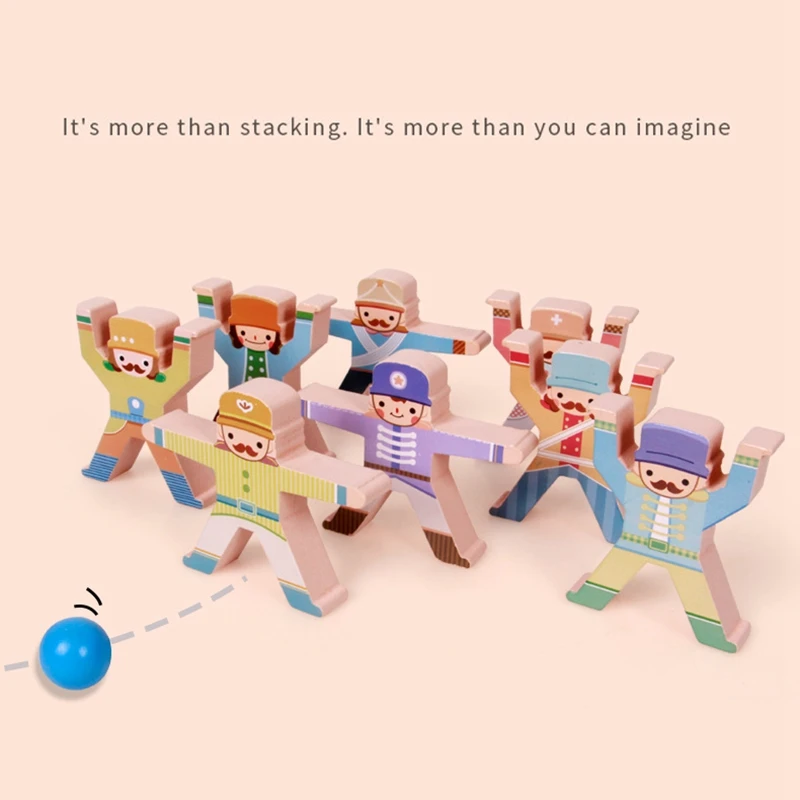 

Wooden Balance Building Blocks DIY Stacking Jade Wooden Toys Wooden Blocks Kids Educational Toys for Children