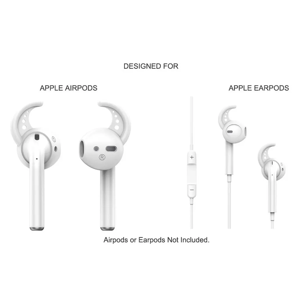 Аксессуары для наушников из силикагеля совместимы с Apple Airpods Earpods | Электроника