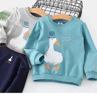 2021 spring autumn korea style 2 3 4 10 years childrens birthday gift long sleeve cartoon animal print kids baby boy sweatshirt