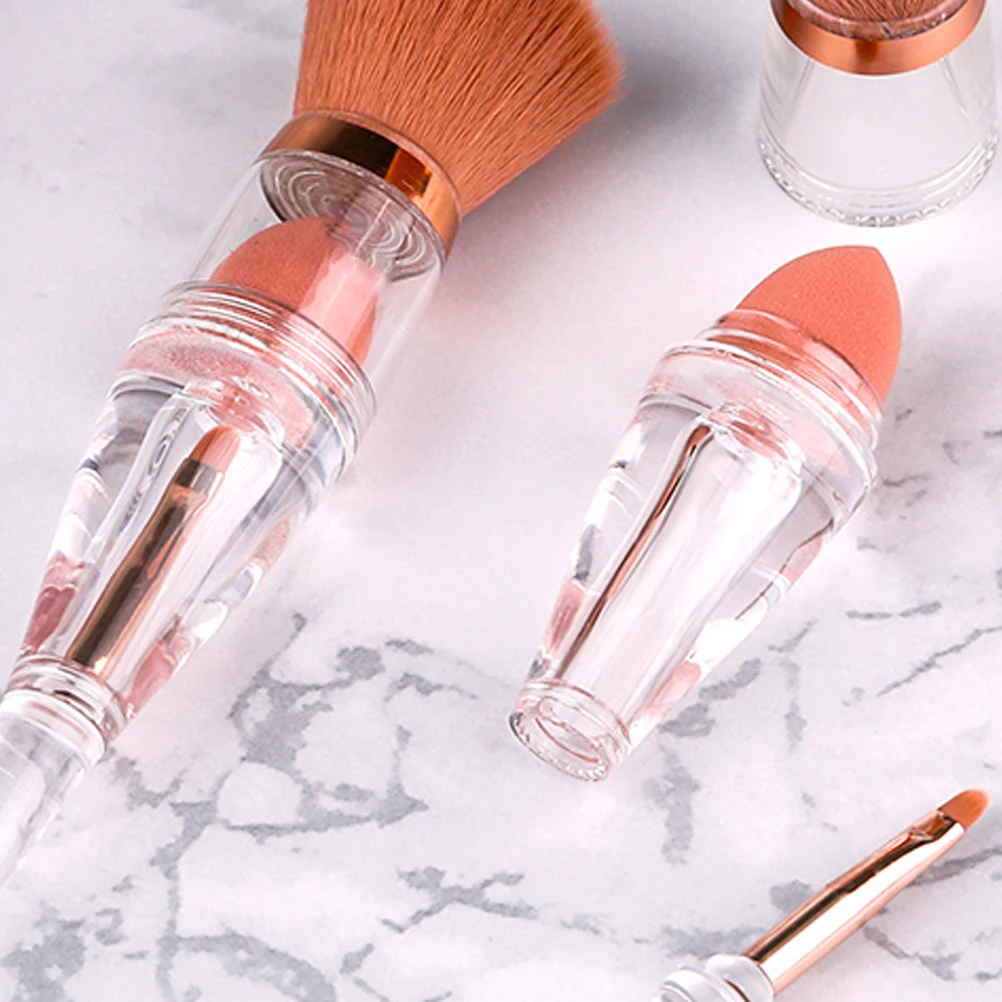 Косметическая Кисть для макияжа 3 в 1 тени век основа кисти тонального крема или