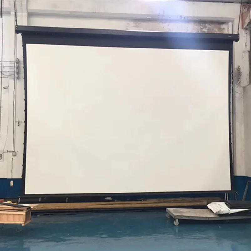 Большой 400 дюймовый высококвалифицированный моторизованный экран проектора