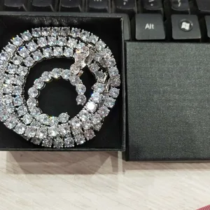 Цепочка с подвеской в виде букв алфавита для мужчин и женщин, ювелирное украшение на заказ в стиле хип-хоп, начальное ожерелье для тенниса с фианитами, 18 заказов