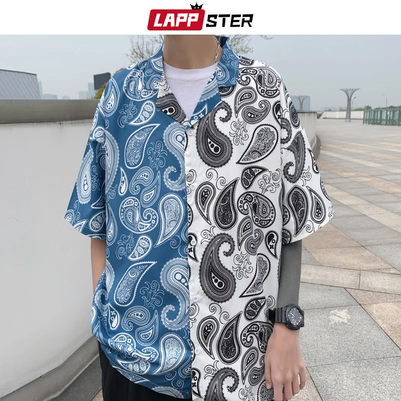 LAPPSTER мужская хлопковая клетчатая рубашка большого размера 2020 Мужская Лоскутная