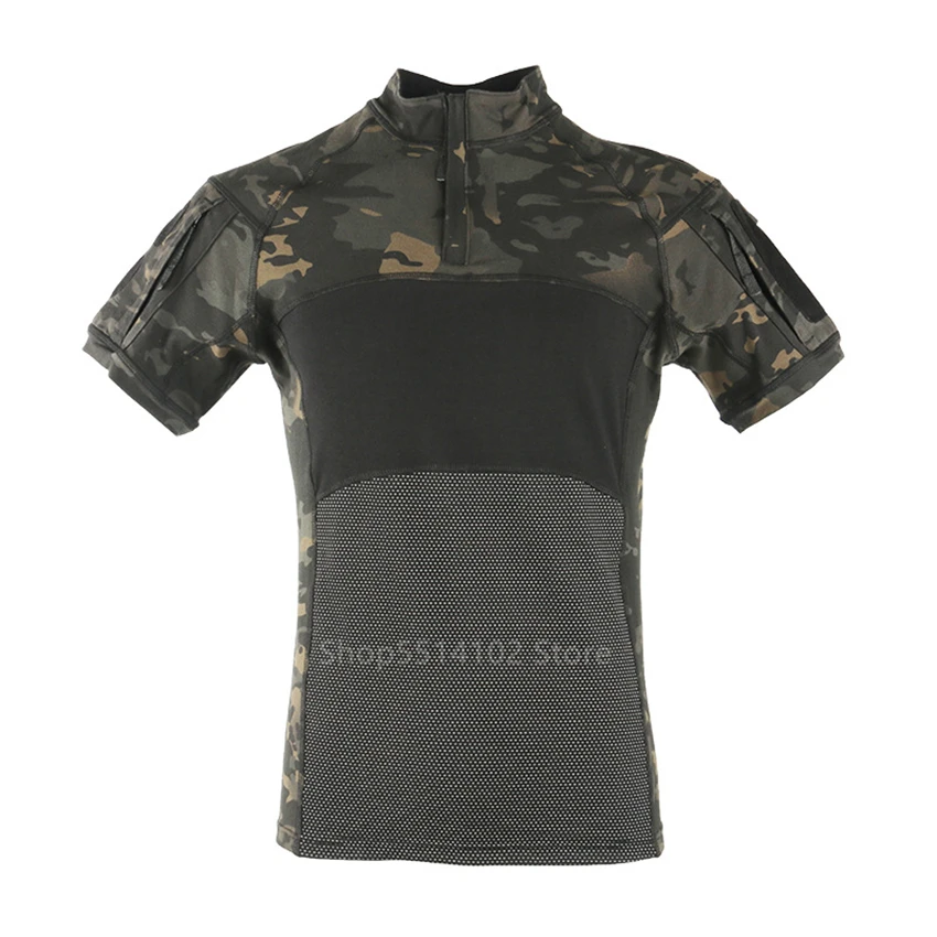 Новинка лета 2020 Мужская военная форма камуфляжная рубашка с лягушкой армейский