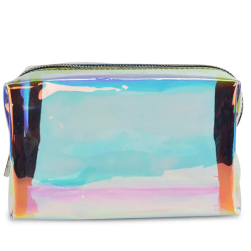 

Laser Deisgn Transparent Travel Bag Female Waterproof Jelly Bag PVC Cosmetic Bag For Female Makeup Bag Hot Sale
