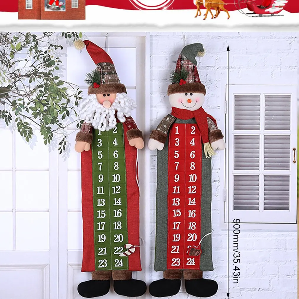 Рождественский календарь Санта Клаус Снеговик Таймер Рождество обратный отсчет