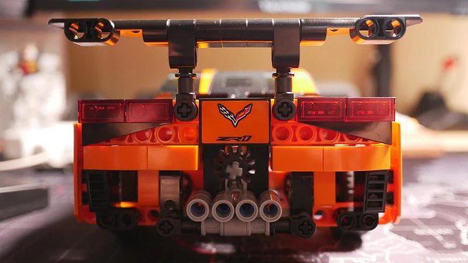 Technic Chevrolet Corvette ZR1 2 Модель автомобиля совместима с Iegoset 42093 строительные блоки