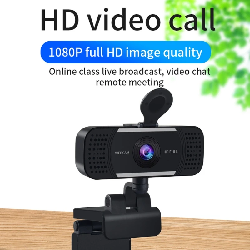 

1080P High Definition Webcam with Built-in Microphone and Privacy Cover Plug&Play for Laptop Computer Camera Web Camera