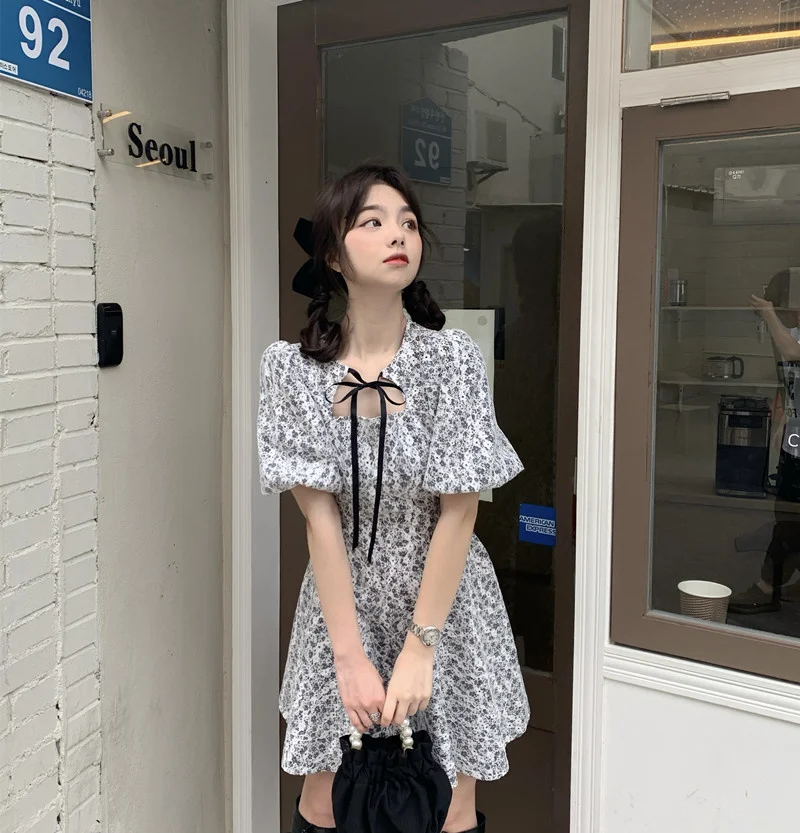 Корейский дизайн платье чувственное кружево сломанный цветок на талии с тонким