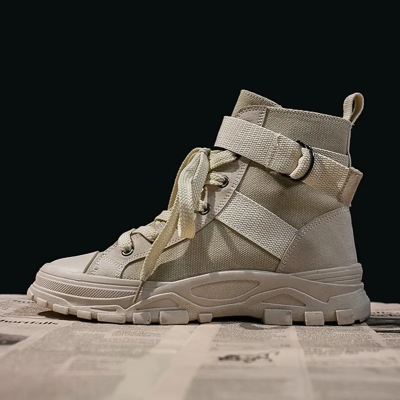 Женские ботинки на плоской платформе в байкерском стиле Сезон осень Модные Martens