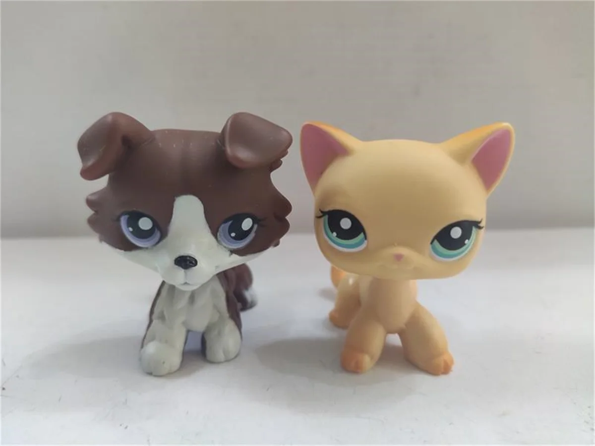 Real Littlest Pet Shop 2 шт./лот Lps Коллекция игрушек фигурки животных детские подарки серия