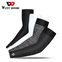 west biking sports arm sleeves ice fabric uv protection cycling running basketball arm warmer outdoor fitness compression sleeve