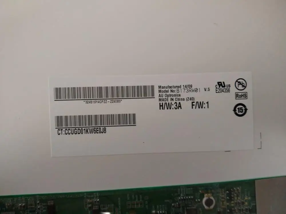 B173RW01 V5 V.5 светодиодный Экран Матрица для ноутбука 17 3 &quotHD + 1600X900 40Pin новый