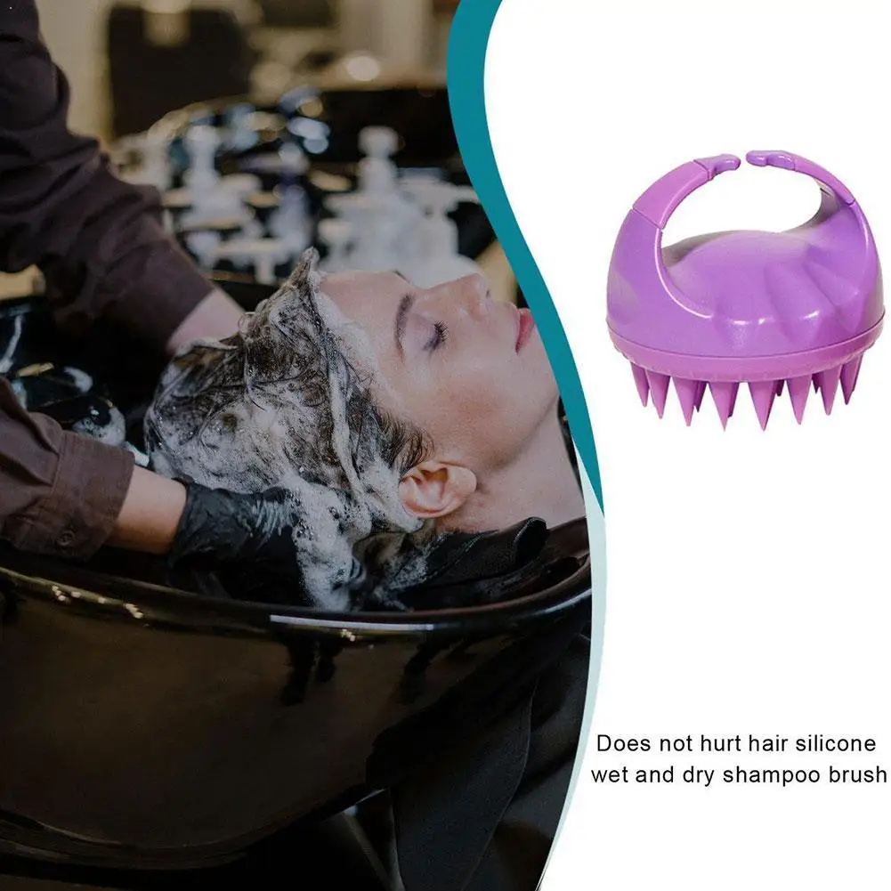 

Shampoo Brush Hair Scalp Massager Wet and Dry Hair Shampoo Brushes Soft Brush Cleaning For Women Rubber Hair Pet Silicon P5K1