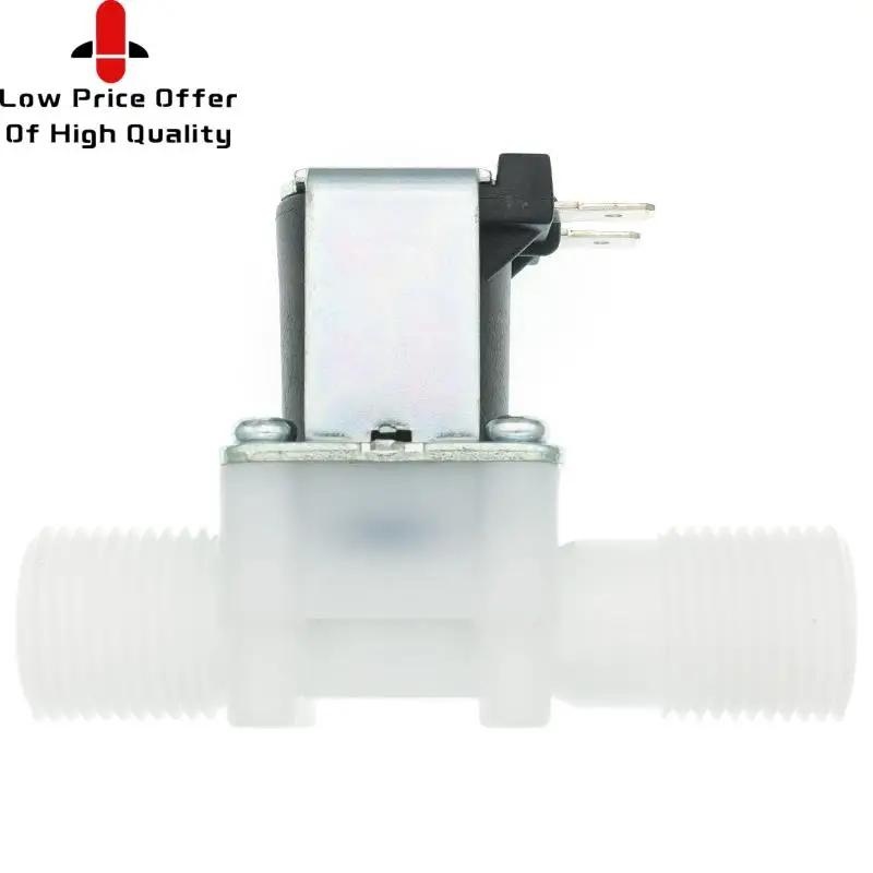 1/2 дюйма пластиковый электромагнитный клапан 12В 24В 220В для магнитной стиральной машины, распределитель питьевой воды, пневматический контроллер давления с переключателем включения.