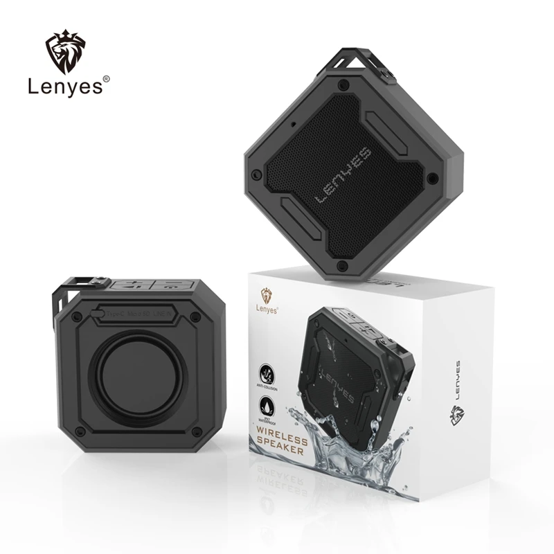 Портативная беспроводная стереоколонка Lenyes S106 брендовая Колонка объемного
