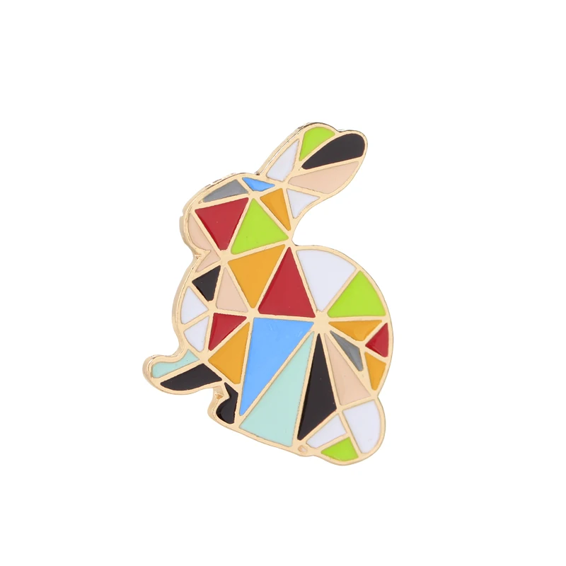 Броши в виде милых животных лошадь лиса слон Пингвин кролик медведь птица кошка