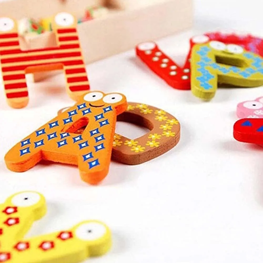 26Pcs Creative magnetic fridge stickers 26 letters&ampnumbers education learning early cute kids toys | Дом и сад