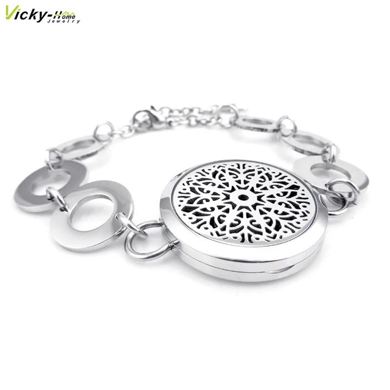 Мандала Цветок 20 мм 30 с круговой лентой Ароматерапия Эфирные масла медальон