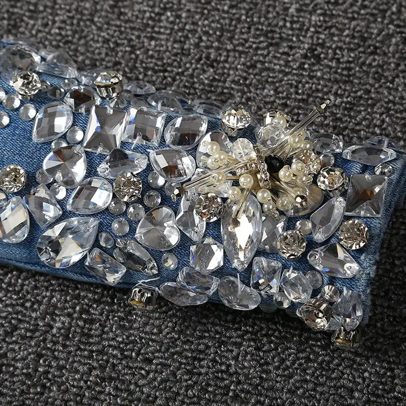 Осенне зимние ретро джинсы с вышивкой женские узкие брюки карандаш цветами и